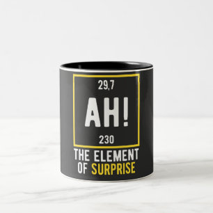 Ah The Element of Surprise Two-Tone Coffee Mug
