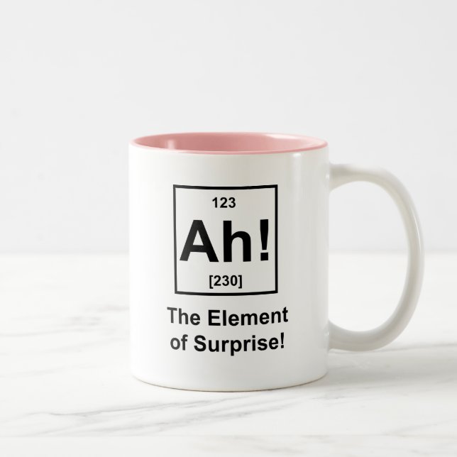 Ah! The Element of Surprise Two-Tone Coffee Mug (Right)