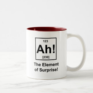 Ah! The Element of Surprise Two-Tone Coffee Mug