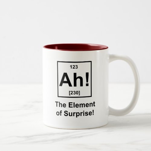 Ah The Element of Surprise Two_Tone Coffee Mug