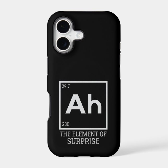 Ah the element of surprises iphone case (Back)