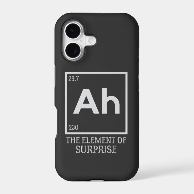 Ah the element of surprises iphone case (Back)