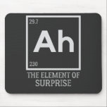 Ah the element of surprises mouse pad<br><div class="desc">Ah the element of surprises</div>