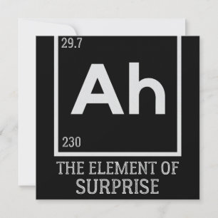 Ah the element of surprises save the date