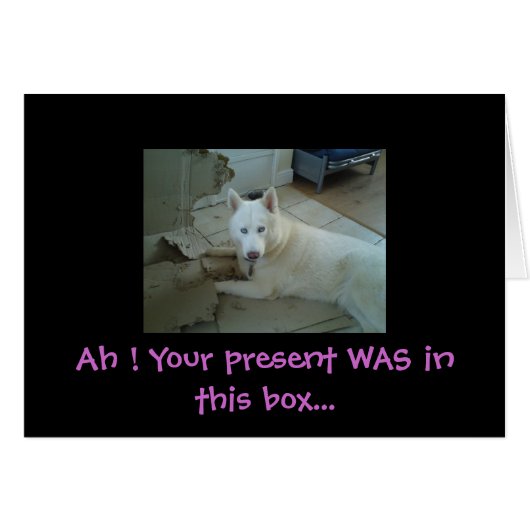 Ah ! Your present WAS... Cards (Front Horizontal)