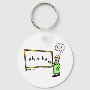 Aha! Cartoon Keychain