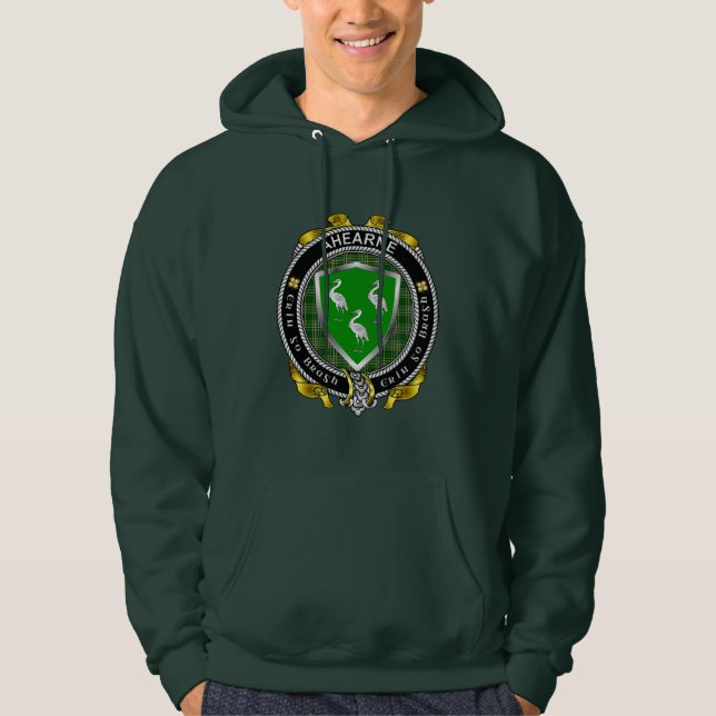 Ahearne/Aherne Irish Shield Hoodie (Front)