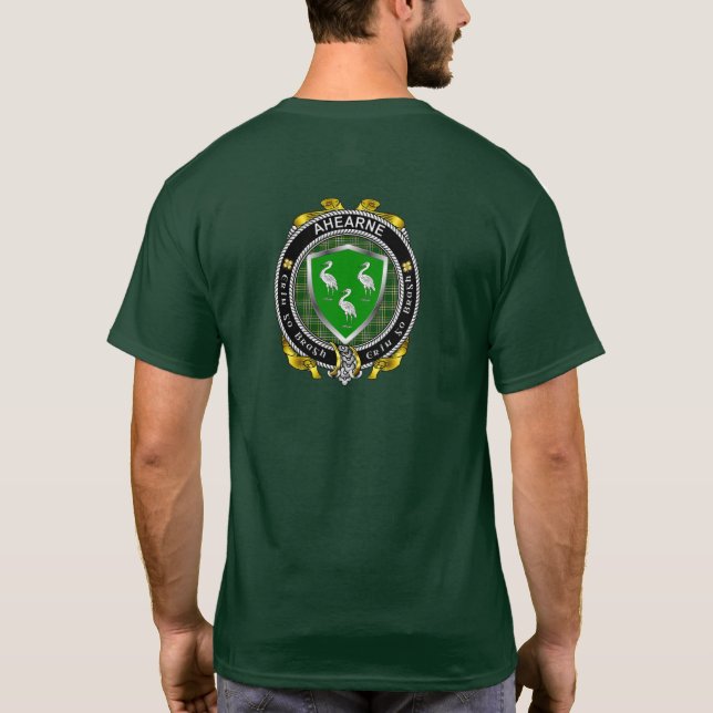 Ahearne/Aherne Irish Shield T-Shirt (Back)