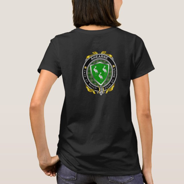Ahearne/Aherne Irish Shield Women's T-Shirt (Back)