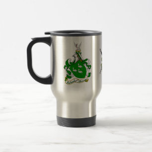 Ahearne Irish Coat of Arms Personalized Travel Mug