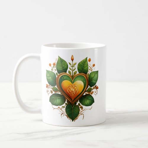  aheart in nature design  coffee mug