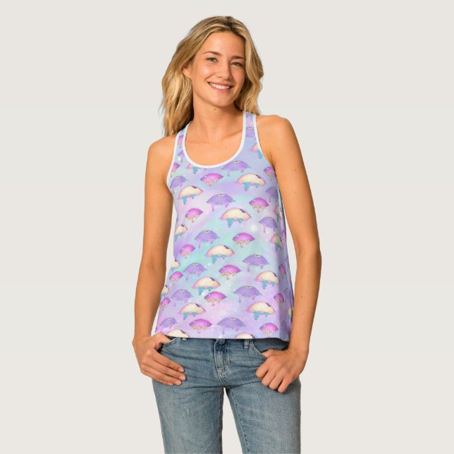 Ahegao pastel tanktop for women tank top (Front Full)