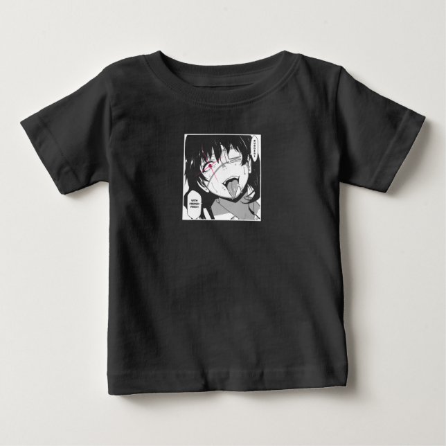 Ahegao T Shirt nurse costume face Anime Funny (Front)