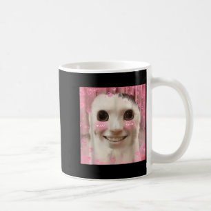 Ahh Cat Meme Dank Cursed Weirore Funny Dank Meme Coffee Mug