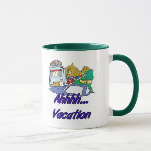 Ahh Vacation Camping Mug