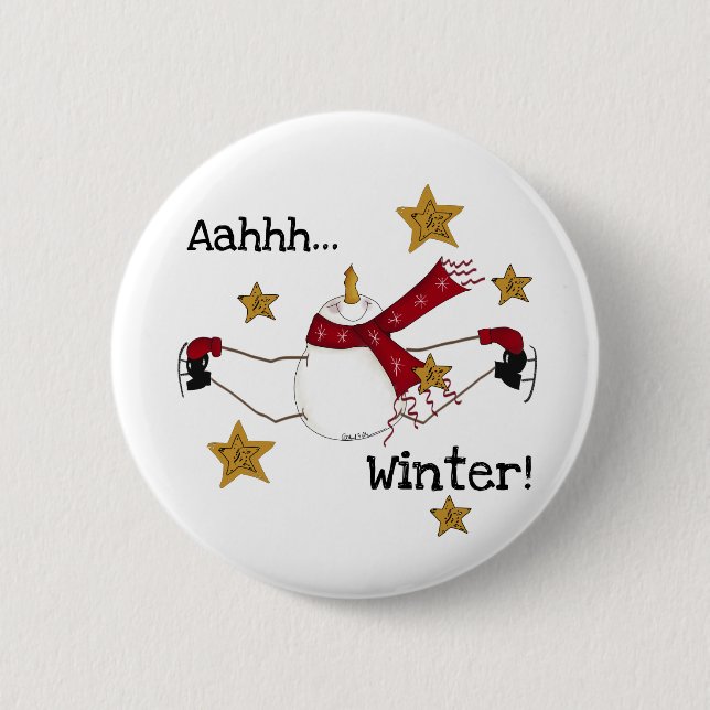 AHHH WINTER BUTTON (Front)