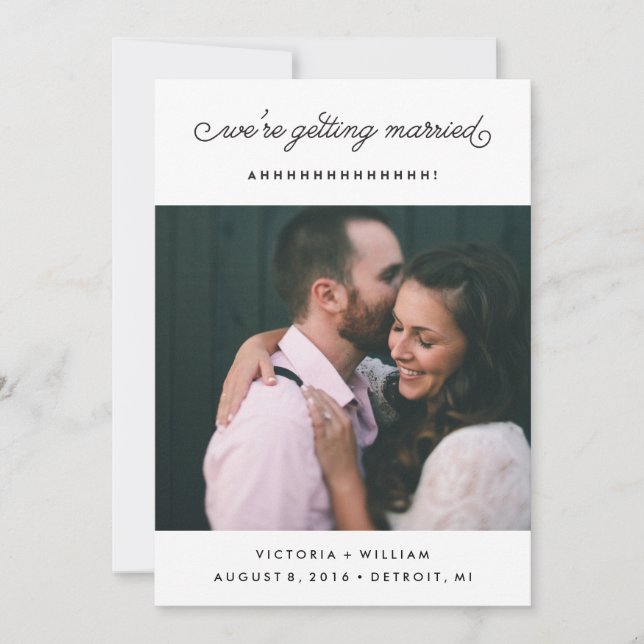 Ahhhhhh - Save the Date (Front)