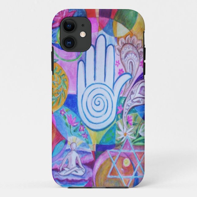 Ahimsa Case-Mate iPhone Case (Back)
