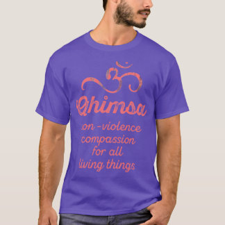 Ahimsa Yoga Om Compassion gift T-Shirt