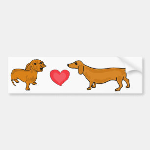 AHL- Wiener Love bumper Sticker