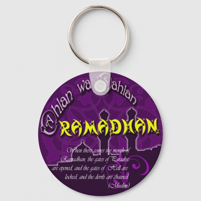 Ahlan Wa Sahlan Ramadhan Keychain (Front)