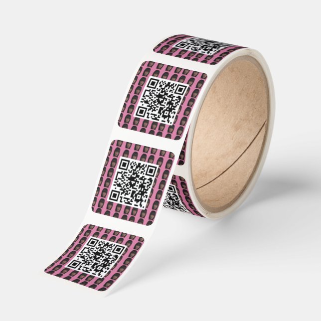 Ahmet Hands Humorous QR Code Stickers For Fun (Roll)