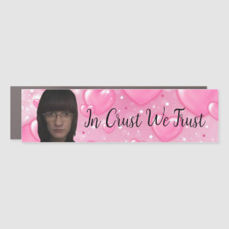 Ahmet Hands In Crust We Trust Bumper Sticker Love Car Magnet