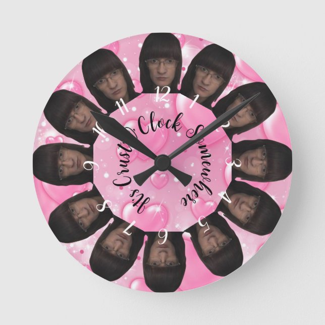 Ahmet Hands It's Crust O Clock Somewhere LOL Clock (Front)