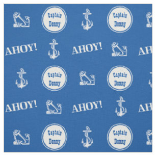 Ahoy! Custom Boat Anchor Pattern Fabric