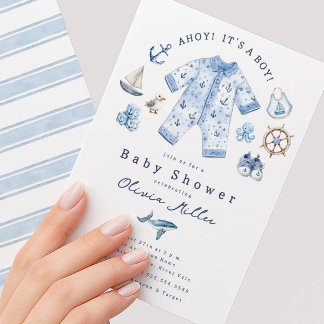 Ahoy It’s a Boy Baby Shower Invitation
