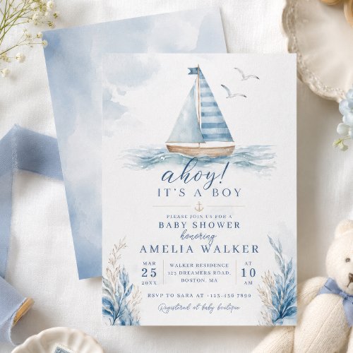 Ahoy It’s a Boy Baby Shower Invitation