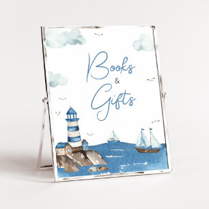 Ahoy It’s A Boy Nautical Books and Gifts Poster