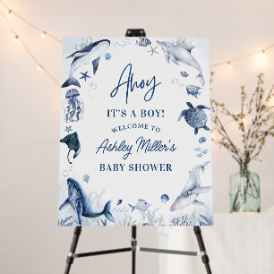 Ahoy! It’s a Boy, Under the Sea Boy Baby Shower Foam Board