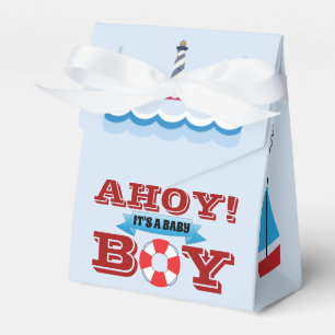 Ahoy It's A Baby Boy, 3"w x 1.5"l x 3.25"h Favor Boxes