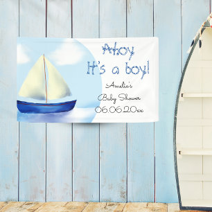 Ahoy it's a Boy! Baby Shower Banner