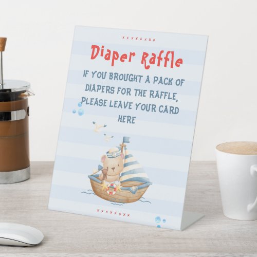 Ahoy Its A Boy Baby Shower Diaper Raffle Sign Here