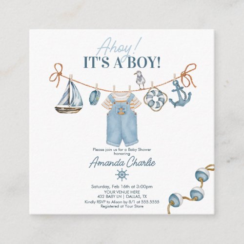Ahoy It's a Boy Baby Shower