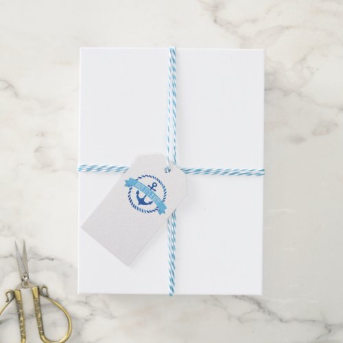 Ahoy Its a Boy Baby Shower Favor Tag