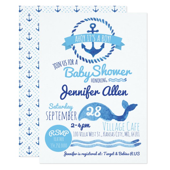 its a boy baby shower invitations