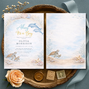 Ahoy It's a Boy Baby Shower Invitation