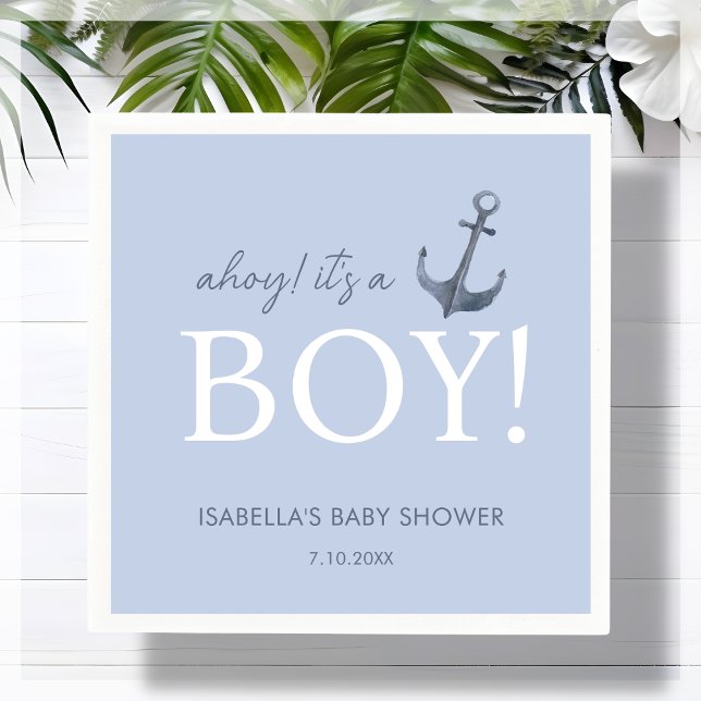 Ahoy! It's a Boy | Baby Shower  Napkins (Creator Uploaded)