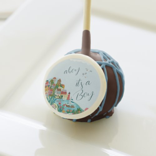 Ahoy its a boy baby shower party cake pops