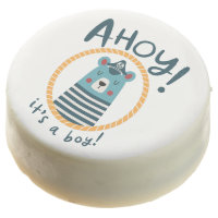 Ahoy It's A Boy Baby Shower Sailor Bear Chocolate Covered Oreo