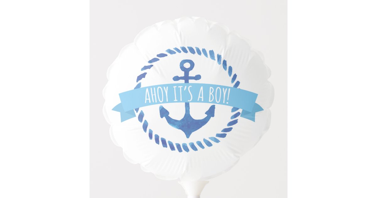 Ahoy It S A Boy Ballon Balloon Zazzle Com