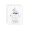 Ahoy it's a Boy Boat Baby Shower Budget Invitation