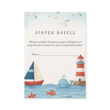 Ahoy It's a Boy Diaper Raffle