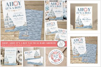 AHOY It's A Boy Nautical Baby Shower