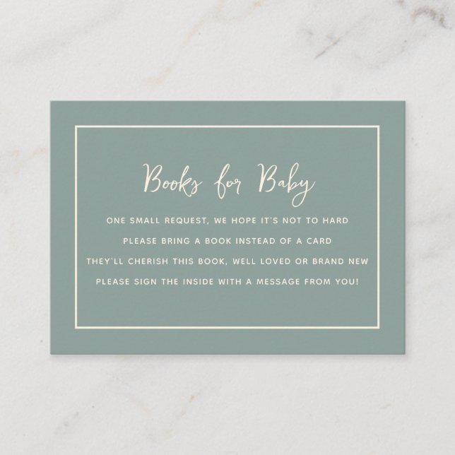 Ahoy It's a Boy Nautical Baby Shower  Enclosure Card (Front)