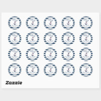 It's a Baby Boy! Classic Round Sticker, Zazzle