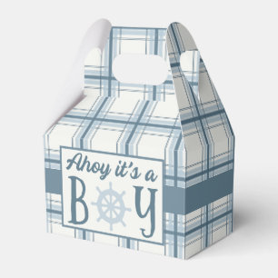 Ahoy It's A Boy Nautical Baby Shower Favor Boxes